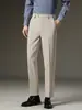 Ropa para Hombre Maple House / Pantalones Casuales de Ajuste Delgado para Todas las Estaciones, Modernos y Sofisticados, Pantalones Gruesos de Pierna Recta con Forro Polar para Hombre de Primavera y Otoño