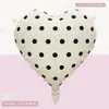 Globos de Papel de Aluminio Macaron a Cuadros en Forma de Corazón Lunares Estrellas de Cinco Puntas en Forma de Corazón Decoración de Fiesta de Cumpleaños Fabricante Mayorista