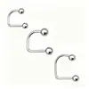 Accesorios de Moda Europeos y Americanos Pendientes en Forma de U Anillos para Labios Clavos para Pecho Anillos para Labios de Acero Inoxidable Perforación de Uña en el Labio en Forma de Corazón
