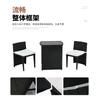 Juego de Tres Piezas de Muebles para Apartamento Pequeño, Mesa y Sillas de Exterior, Sillas de Ratán, Combinación de Sofá de Ratán para Balcón, Arte de Ratán Ligero y Duradero