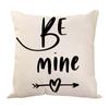 Nueva Funda de Almohada con Patrón de Carta de Amor del Día de San Valentín de Amazon Almohada para Sofá Funda de Almohada Fabricante Diseño Venta al por Mayor
