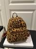 Mochila feminina com estampa de leopardo retrô popular deste ano, nova moda 2025, mochila feminina de alta qualidade, bolsa de viagem casual