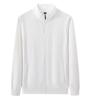 Outono e Inverno Moda Vintage Algodão Marca de Moda Transfronteiriça Zíper Cardigan Jaqueta Roupas de Trabalho Corporativas Gola Alta Peso Pesado Suéter Logo Personalizado