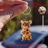 Accesorios Decorativos Animales Lindos Creativos Planos Acrílicos Transfronterizos Colgante Personalizado Llavero