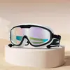 Gafas de Natación Multicolores Aerodinámicas de Marco Grande con Recubrimiento Galvanizado de Colores, Impermeables y Antivaho, Estilizadoras del Rostro, Adecuadas para Aguas Termales, Natación y Parques Acuáticos