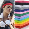 Toalha absorvente de suor para corrida ao ar livre e basquete, faixa de cabeça esportiva infantil, faixa de cabelo, proteção para a cabeça, faixa de cabeça de algodão, ioga, fitness