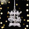 Colgante Transparente de Navidad para Vela Decoración de Árbol de Navidad Colgante de Ángel Colgante de Campana Acrílica Colgante de Atmósfera para Árbol