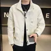 Marca de Moda Versátil Viaje Diario Nueva Moda Juvenil Exterior Alta Gama Resistente al Viento Cuello Alto Manga Larga Chaqueta Cardigan