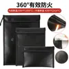 Bolsa Protetora de Dinheiro à Prova de Fogo e Água, Bolsa Selada de Silicone com Folha de Alumínio Retardante de Chama de Alta Resistência, Bolsa de Proteção para Documentos Importantes