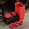Actividad mayorista set de té de viaje taza express conveniente una tetera cuatro tazas traje para hacer té regalo para exteriores LOGOTIPO