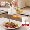 Dispensador de aceite de vidrio de doble propósito, botella rociadora de aceite para uso en la cocina del hogar, previene que el aceite gotee o se filtre, adecuado para salsa de soja, vinagre y otros condimentos