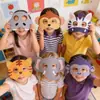 Máscaras de Animales de Dibujos Animados para Cumpleaños, Día del Niño, Fiesta, Representación en Jardín de Infancia, Máscaras de Animales de Dibujos Animados, Máscaras de Papel