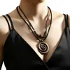 Colar de Couro Feminino Estilo Boho para Praia Simples Moda Festa Viagem Ladies Férias Versátil Presente