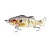 Cebo Artificial de PVC Suave de 100 mm, 2 Secciones, Simulación de Pez, Señuelo de Plástico ABS, Señuelo de Pesca Articulado en Forma de S, Hundimiento, 2 Secciones, Pez Deslizante