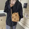 2024 Novo Estilo Distintivo Bonito Pelúcia Capibala Cadeia De Pelúcia Pequena Bolsa De Ombro Bolsa Feminina