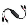 Aislador de audio, reductor de ruido antiinterferencias, eliminador de ruido, filtro de ruido RCA a RCA, transmisión sin pérdidas, doble cabezal