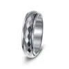 Anillo giratorio martillado simple para hombre estilo europeo y americano Venta al por mayor Anillo de boda para hombre Artículo de venta caliente Amazon Shein