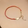 Buena Suerte en el Año de Tu Año de Nacimiento, Pulsera Trenzada Roja, Diseño de Nicho, Gama Alta, Exquisita y Versátil, Pulsera del Año del Serpiente de la Suerte para Mujeres