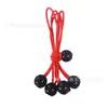 Suministro en stock de fabricantes con cuerda elástica de bola cuerda de unión elástica de látex accesorios para tienda de campaña elástica de bola trampolín