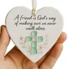 Nuevo Decoración de Amistad de Vidrio Marino en Forma de Corazón de Amazon Decoración de Amistad
