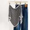 Bufanda Triángulo Paisley Nueva de Primavera para Mujer Moda Bufanda de Seda Ropa Exterior Decorativa Pañuelo para la Cabeza Cinturón Accesorio Versátil