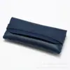 Lote de fábrica Estuche para gafas de un solo clavo en stock Bolsa para gafas de cuero negro Bolsa para gafas portátil Caja de almacenamiento para gafas de sol Imprimible