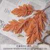 Nova Cor Caramelo Laranja Tema Outono Salão de Casamento Decoração Suave Material Folha Flor Decorativa Paisagismo Flor Artificial Flor Falsa