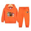 Traje para Niño Primavera y Otoño 2024 Otoño Nuevo Sudadera Deportiva con Capucha de Dos Piezas para Niños Ropa de Otoño Guapa para Niño