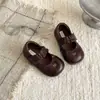 Sapatos de Balanço Série Miao Xshx para Meninas Confortáveis Superfície Macia Borracha Natural Sola Antiderrapante Velcro Outono Sapatos de Avião