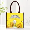 Bolsa Tote de Lona Personalizada, Bolsa de Mão de Lona Tridimensional, Bolsa de Algodão para Lembrança, Bolsa de Lona de Grande Capacidade com Logo Personalizado
