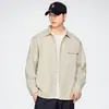 Camisa de manga larga para hombre, nuevo modelo primavera y otoño 2026, holgada, cómoda, casual, versátil, con cuello camisero, al por mayor