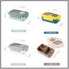 Lancheira Estilo Simples Escritório Estudante Microondas Aquecimento Separado Bento Box Lancheira Japonesa