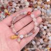 Pulseira Xinjiang Jade Dourada Cor Duobao Pulseira DIY Joias de Jade Violeta Fornecimento ao Vivo Atacado