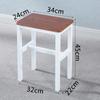 R* Taburete Cuadrado Simple Taburete de Comedor Silla de Entrenamiento para Mesa de Comedor en Casa Taburete de Hierro de Madera Taburete de Color Elevación Adulto Taburete de Taller de Fábrica