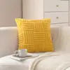 Almofada de Sofá de Pelúcia de Algodão Cor Sólida Transfronteiriça Almofada de Sofá Minimalista Moderna Decoração de Sala de Estar Almofada de Cabeceira