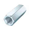 Tuerca de Acoplamiento Hexagonal Q235 de Acero al Carbono Personalizada, Tuerca Hexagonal Galvanizada Extendida y Espesada