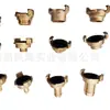 Conector Geka de Rosca Exterior de Latón Estilo Alemán Conector de Manguera de Aire Geka 3/8 -1"1/ 2pulgada Conector Rápido para Jardín