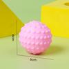 Pelota de agarre con forma de Manhattan para bebés, rompecabezas con sonido de percepción táctil, juguete de dibujos animados