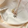 Collar de plata de ley s925 con candado y llave personalizado para mujer, cadena para la clavícula de moda, estilo frío de celebridad de internet, lujo ligero, nicho, simple