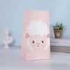 Bolsa de Dulces Serie Granja de Dibujos Animados Creativa con Calcomanías Bolsa de Papel Kraft Bolsa de Regalo para Fiesta
