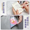 Lindo Cuaderno Grueso de Dibujos Animados, Mini A7 con Gradiente, Tapa abatible, Hojas sueltas, Cómodo de sostener, Desmontable