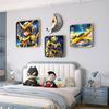 Pintura Decorativa Moderna para Quarto de Criança Menino Quarto de Menina Cabeceira Parede de Fundo Pendurada Pintura Espaço Astronauta Mural de Parede