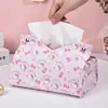 Caja de Pañuelos Linda de Dibujos Animados KT Sala de Estar Dormitorio Comedor Hogar de Gama Alta Simple Multifuncional Portátil Caja de Pañuelos Sucios