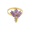 Anillos para Servilletas Morado Lavanda de Aleación de Zinc Montaje de Mesa de Hotel Galvanizados de Lujo Ligero Soportes Huecos para Servilletas Venta al por Mayor Decoración de Vajilla