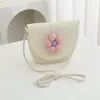 Bolsita Pequeña Linda de Verano para Niños Bolso Nuevo para Mujer Celebración en Línea Monedero de Moda Bolso de Paja Bolso Cruzado de Viaje para Bebé Moderno