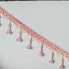 Accesorios para Cortinas de Fábrica Accesorios Boda Europea Encaje Decoración con Cuentas de Gota de Agua Colgante de Espiga Lateral de Mesa Alegría