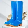 Botas de lluvia para mujer estilo coreano: Opciones de caña alta, media, corta y baja, zapatos de agua de moda para mujer, antideslizantes, botas de lluvia impermeables
