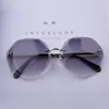 Gafas de Sol de Borde Cortado Estilo Nuevo para Mujer, Gafas de Sol Redondas de Moda Estilo Coreano, Gafas Elegantes, Moda Personalizada Protección UV