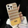 Funda Metálica Brillante con Patrón de Cocodrilo para Teléfono Móvil Adecuada para Iphone16Promax/15/14/17