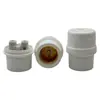309 Blanco Porcelana Baquelita Boca de Tornillo Portalámparas E27 Portalámparas de Baquelita Ignífugo Portalámparas Colgante con Anillo de Aluminio Rojo